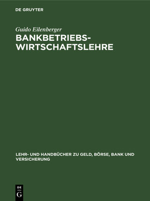 cover image of Bankbetriebswirtschaftslehre